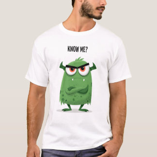 Lustiges Geschenk für grumpy grünen Monster Charak T-Shirt