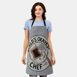 Lustiges Geschenk für Köche: World's Okayest Chef Schürze
