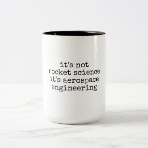 Lustiges Geschenk für Luft- und Raumfahrtingenieur Zweifarbige Tasse