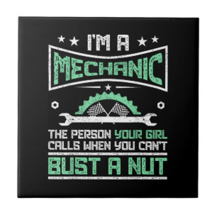 Lustiges Geschenk für Mechaniker Erwachsenen Humor Fliese