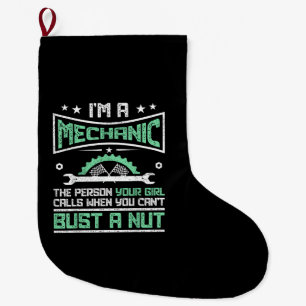 Lustiges Geschenk für Mechaniker Erwachsenen Humor Großer Weihnachtsstrumpf