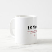 Lustiges Geschenk für Notfallkrankenschwester — Ic Kaffeetasse (Vorderseite Links)