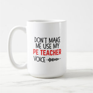 Lustiges Geschenk für Sportlehrer Kaffeetasse