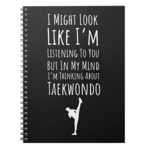 Lustiges Geschenk für Taekwondo-Fan Humor Kampfspo Notizblock
