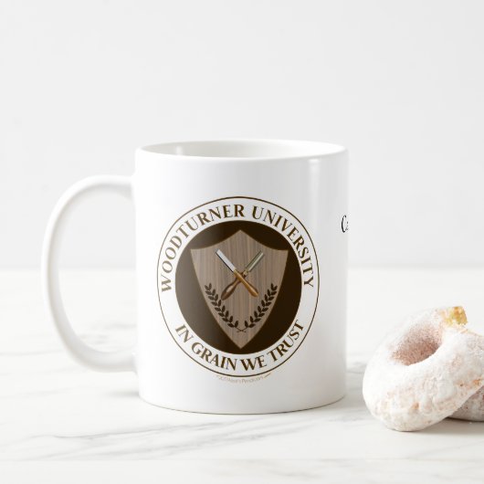 Lustiges Geschenk für Woodturner Woodturning Kaffeetasse (Mit Donut)