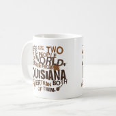 (Lustiges) Geschenk Louisianas Kaffeetasse (Vorderseite Links)