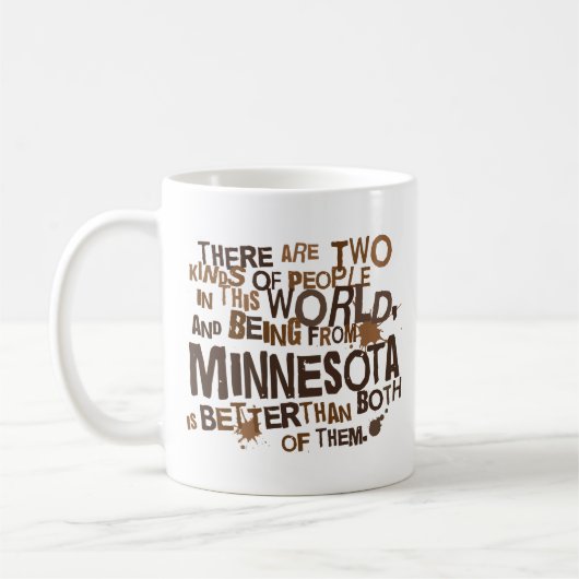 (Lustiges) Geschenk Minnesotas Kaffeetasse (Links)