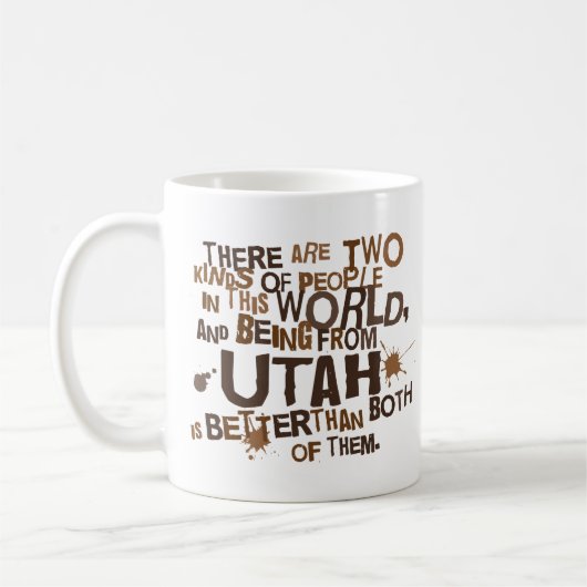 (Lustiges) Geschenk Utahs Kaffeetasse (Links)
