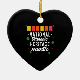 Lustiges Geschenk zum National Hispanic Heritage M Keramik Ornament