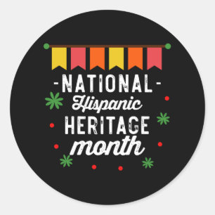 Lustiges Geschenk zum National Hispanic Heritage M Runder Aufkleber