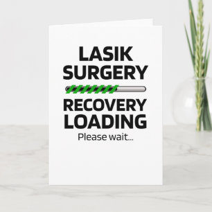 Lustiges Geschenk zur Lasik-Operations-Erholung Karte