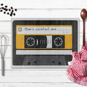 Lustiges Geschenkband Cassette Mix Tape Mama Schneidebrett
