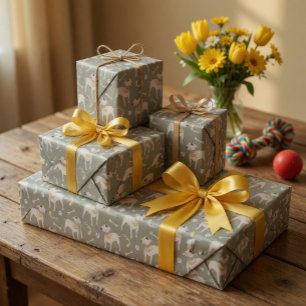 Lustiges Geschenkpapier für Hunde Liebhaber