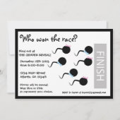 Lustiges Geschlecht decken Party Einladung - (Vorderseite)