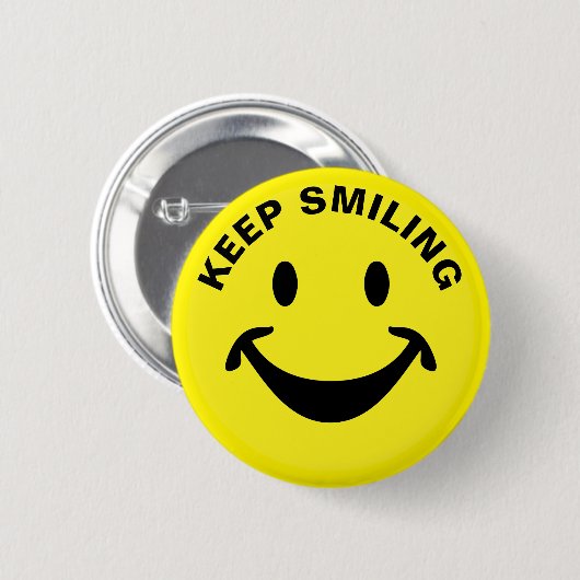 Lustiges Gesicht + Ihr backg. u. Ideen Button (Vorne & Hinten)