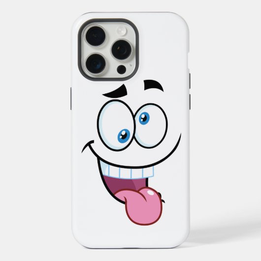 lustiges Gesicht iPhone Hülle (Rückseite)