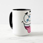 lustiges Gesicht Tasse (Vorderseite Links)