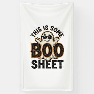 Lustiges Gespenst Boo Sheet Vintage Halloween Shir Banner