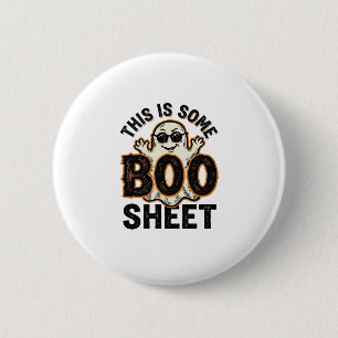 Lustiges Gespenst Boo Sheet Vintage Halloween Shir Button