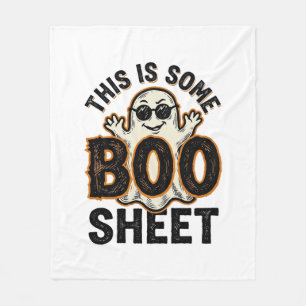 Lustiges Gespenst Boo Sheet Vintage Halloween Shir Fleecedecke