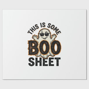 Lustiges Gespenst Boo Sheet Vintage Halloween Shir Geschenkpapier