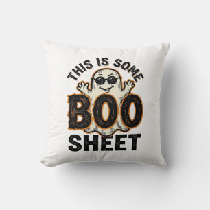 Lustiges Gespenst Boo Sheet Vintage Halloween Shir Kissen