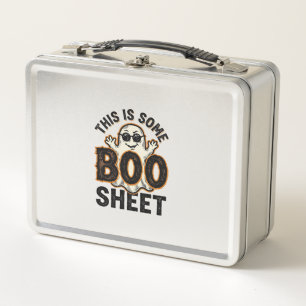 Lustiges Gespenst Boo Sheet Vintage Halloween-Shir Metall Brotdose