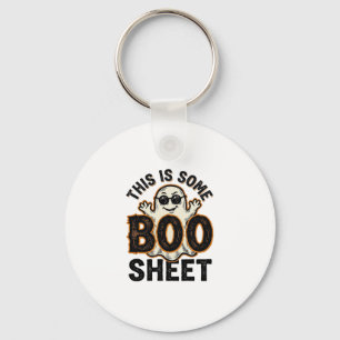 Lustiges Gespenst Boo Sheet Vintage Halloween Shir Schlüsselanhänger
