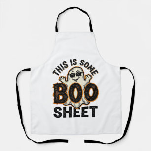 Lustiges Gespenst Boo Sheet Vintage Halloween-Shir Schürze