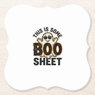 Lustiges Gespenst Boo Sheet Vintage Halloween-Shir Untersetzer