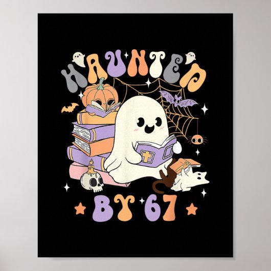Lustiges Gespenst von 67 67 Six Seven Meme Poster (Vorne)