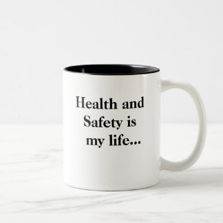Lustiges Gesundheits-und Sicherheits-motivierend Zweifarbige Tasse