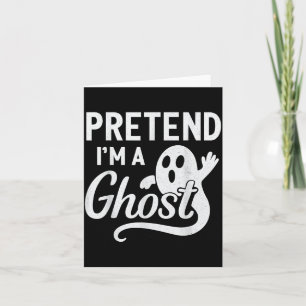 Lustiges Ghost-Kostüm für faule Halloween-Partys Karte
