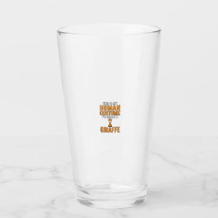 Lustiges Giraffen-Kostüm-Vektor-Shirt-Design_1 Glas