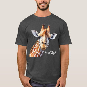 Lustiges Giraffen-Liebhaber-T-Shirt, Was' los?  T-Shirt