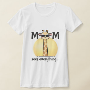Lustiges Giraffen-Mama-Leben Grafik T-Shirt