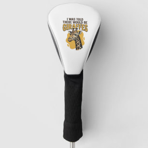 Lustiges Giraffen-Vintage-Stickerei-Shirt-Design_1 Golf Headcover