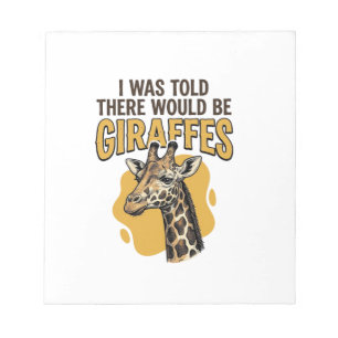 Lustiges Giraffen-Vintage-Stickerei-Shirt-Design_1 Notizblock