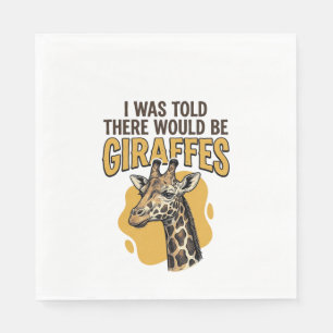 Lustiges Giraffen-Vintage-Stickerei-Shirt-Design_1 Serviette