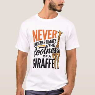 Lustiges Giraffen-Zitat Vintage-Vektor-T-Shirt-Des T-Shirt