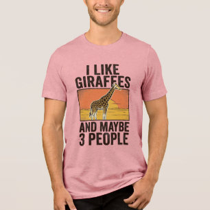 Lustiges Giraffenliebhaber Vintage Gravur Shirt De