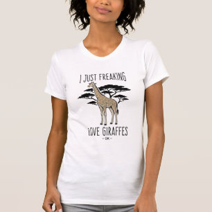 Lustiges Giraffenliebhaber Vintage Gravur Shirt De