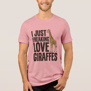 Lustiges Giraffenliebhaber Vintage Gravur Shirt De