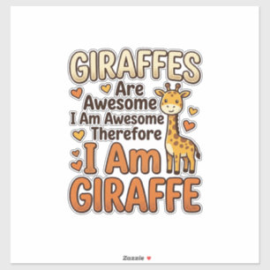 Lustiges Giraffenliebhaber Vintage Gravur Shirt De Aufkleber