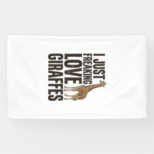 Lustiges Giraffenliebhaber Vintage Gravur Shirt De Banner