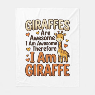 Lustiges Giraffenliebhaber Vintage Gravur Shirt De Fleecedecke
