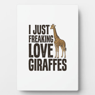 Lustiges Giraffenliebhaber Vintage Gravur Shirt De Fotoplatte
