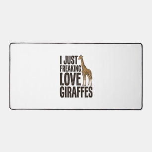 Lustiges Giraffenliebhaber Vintage Gravur Shirt De Schreibtischunterlage