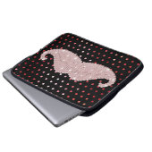 Lustiges Girly rosa Bling Laptopschutzhülle (Vorne Knopf)