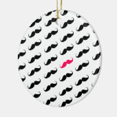 Lustiges Girly rosa und schwarzes Keramikornament (Links)